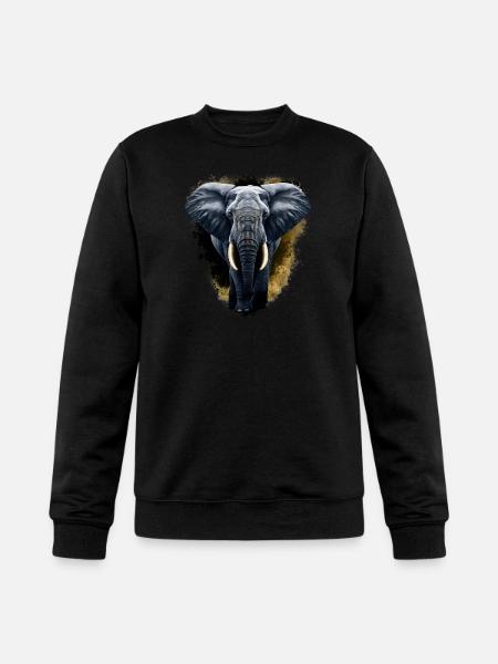Golden Elephant - Champion Unisex Powerblend Sweatshirt - black