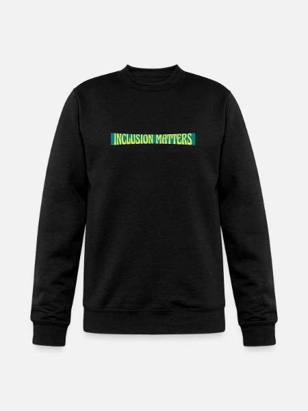 inclusion matters logo quote - Champion Unisex Powerblend Sweatshirt - black