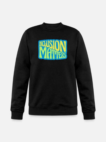 inclusion matters logo quote - Champion Unisex Powerblend Sweatshirt - black