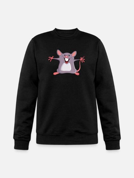 Happy Mouse - Champion Unisex Powerblend Sweatshirt - black