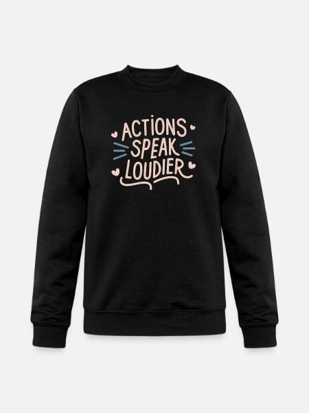 Actions speak louder - Champion Unisex Powerblend Sweatshirt  - black