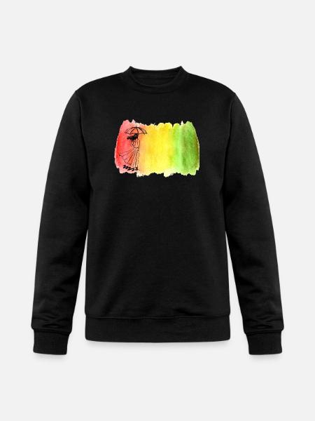 Girl with Umbrella - Champion Unisex Powerblend Sweatshirt  - black
