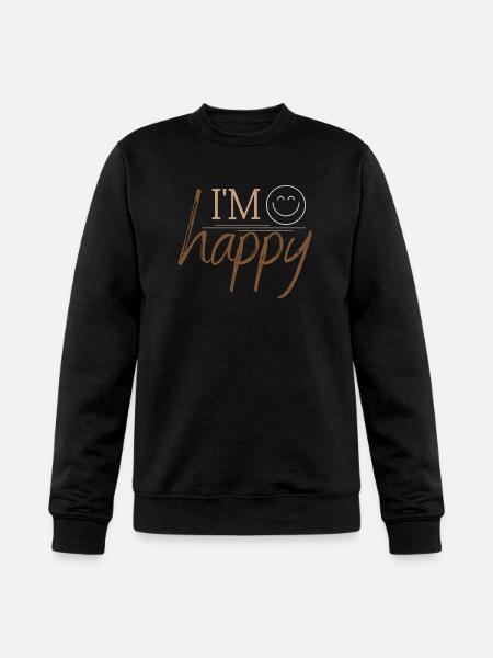 I'm happy - Champion Unisex Powerblend Sweatshirt - black