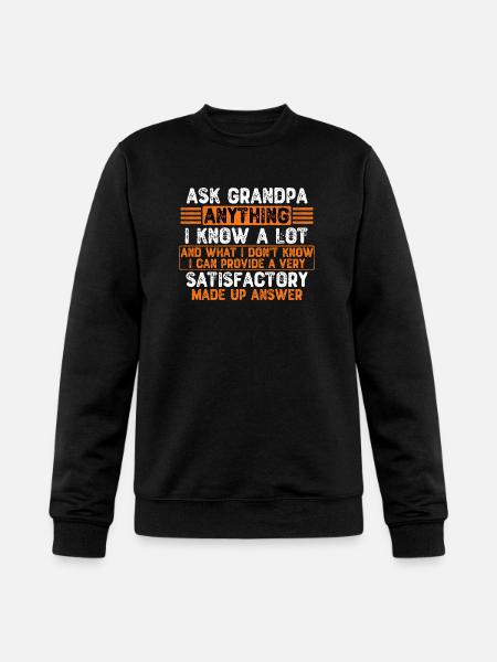 Ask Grandpa Anything - Champion Unisex Powerblend Sweatshirt  - black