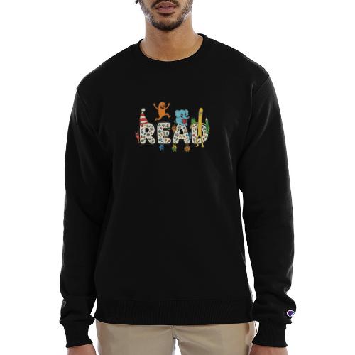 Whimsical READ Kids Cartoon - Champion Unisex Powerblend Sweatshirt 