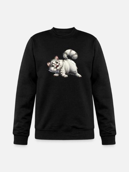 Funny Cat - Champion Unisex Powerblend Sweatshirt - black
