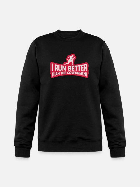 run better than government - Champion Unisex Powerblend Sweatshirt  - black