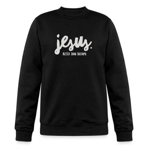 Jesus Better than therapy design 1 in light blue - Champion Unisex Powerblend Sweatshirt 