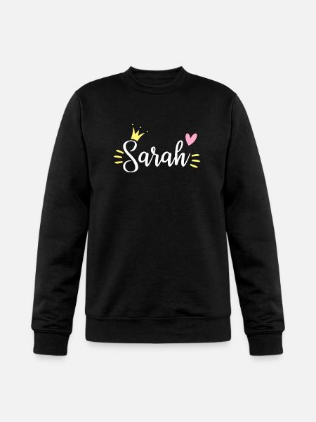 Sarah Name Crown - Champion Unisex Powerblend Sweatshirt - black