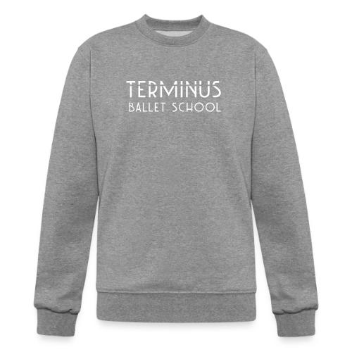 School Logo (white text) - Champion Unisex Powerblend Sweatshirt 