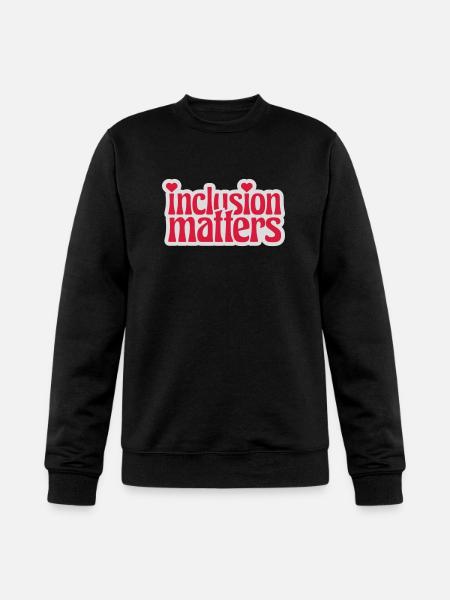 inclusion matters logo quote - Champion Unisex Powerblend Sweatshirt - black