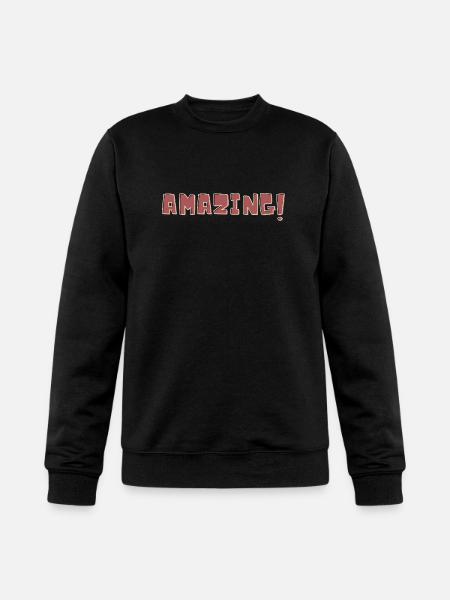 amazing! text logo - Champion Unisex Powerblend Sweatshirt  - black