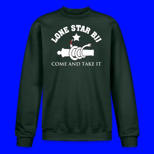 Lone Star BJJ - Come and Take It - White and Red - Champion Unisex Powerblend Sweatshirt 