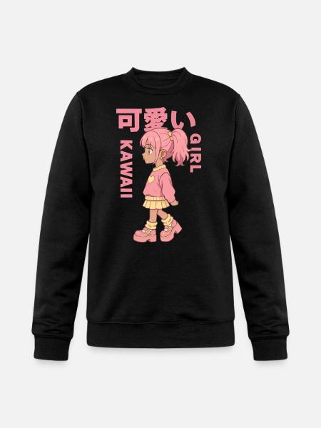 Kawaii Girl - Champion Unisex Powerblend Sweatshirt - black