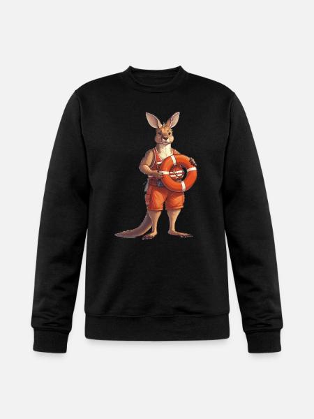 Lifeguard Kangaroo on Duty - Champion Unisex Powerblend Sweatshirt - black