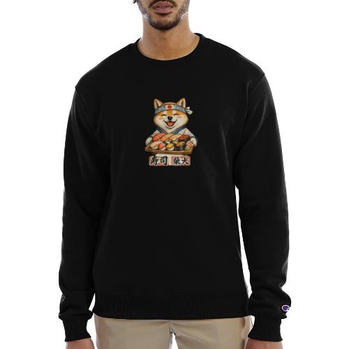 Funny Shiba Inu Sushi Kawaii Dog Tee - Champion Unisex Powerblend Sweatshirt 