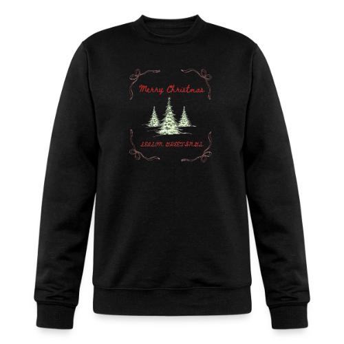 Beautiful Green Christmas Tree Graphic - Champion Unisex Powerblend Sweatshirt 