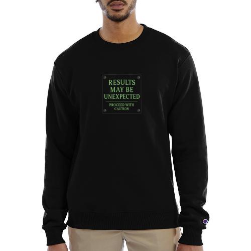 Results May Be Unexpected - Neon Green - Champion Unisex Powerblend Sweatshirt 