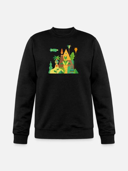 Jungle And Lost Temple - Champion Unisex Powerblend Sweatshirt - black