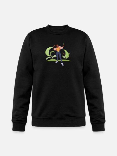 selfie girl - Champion Unisex Powerblend Sweatshirt - black
