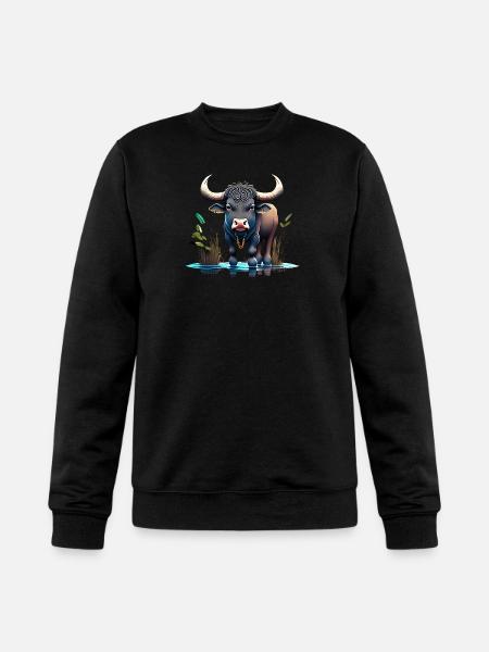 Water Buffalo - Champion Unisex Powerblend Sweatshirt  - black