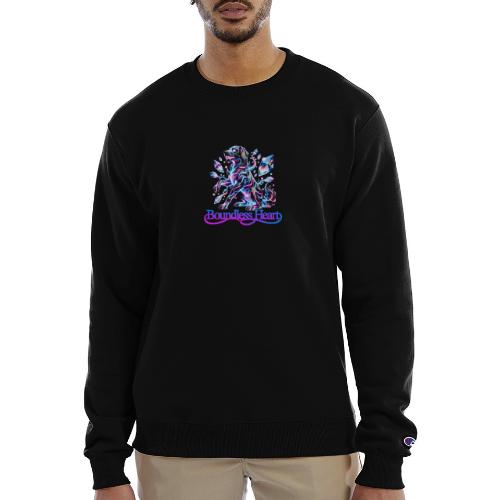 Boundless Heart Neon Galaxy Dog Shirt - Champion Unisex Powerblend Sweatshirt 
