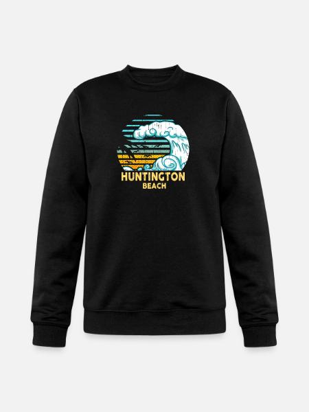 Huntington Beach Vacation - Champion Unisex Powerblend Sweatshirt - black
