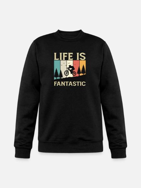 Life is Fantastic - Champion Unisex Powerblend Sweatshirt - black