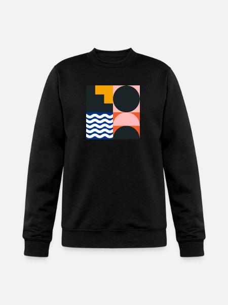 Abstraction Basic Shapes - Champion Unisex Powerblend Sweatshirt  - black