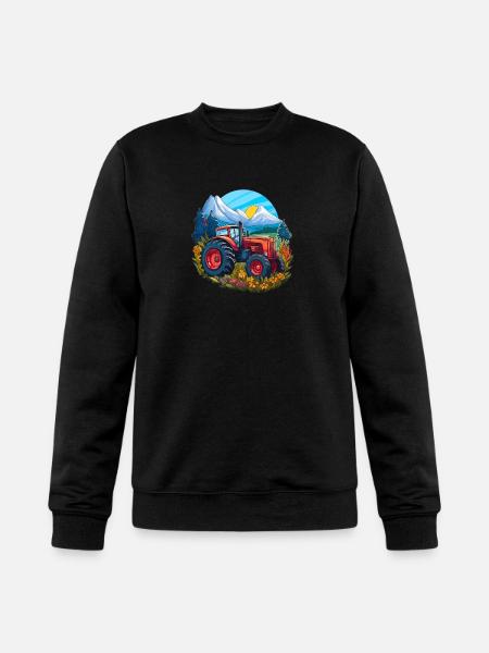 Alpine Meadow Tractor - Champion Unisex Powerblend Sweatshirt - black