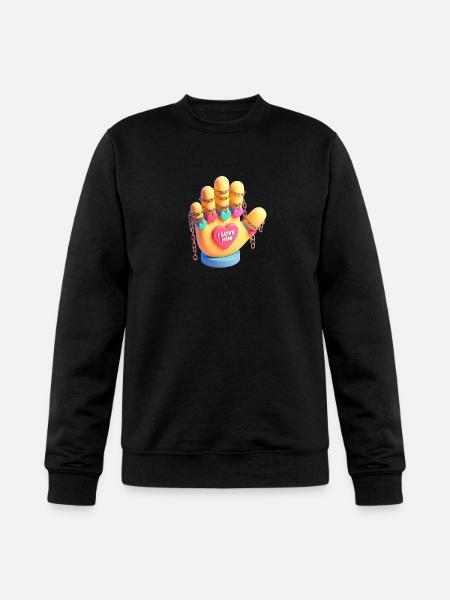 I Love Him - Champion Unisex Powerblend Sweatshirt - black