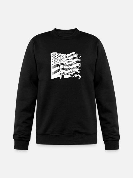 Usa Flagge Tattoo Style - Champion Unisex Powerblend Sweatshirt - black
