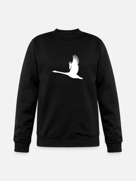 Tattoo Style Swan - Champion Unisex Powerblend Sweatshirt  - black