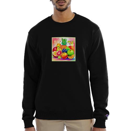 Tropical Fruit Assortment - Champion Unisex Powerblend Sweatshirt 