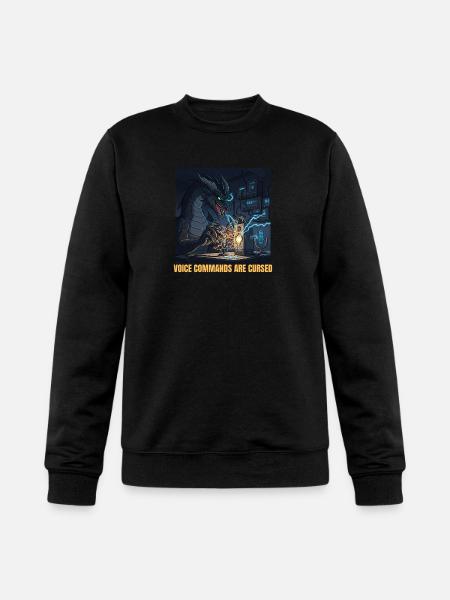 Voice Commands Are Cursed - Champion Unisex Powerblend Sweatshirt - black