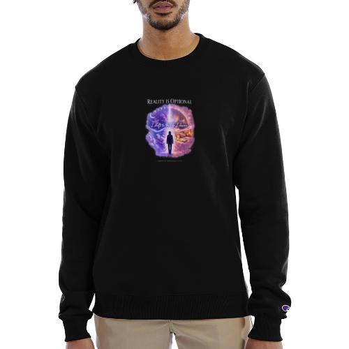 Reality Is Optional Cosmic Reality Shifting Portal - Champion Unisex Powerblend Sweatshirt 