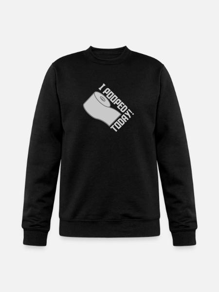 I pooped today quote - Champion Unisex Powerblend Sweatshirt - black