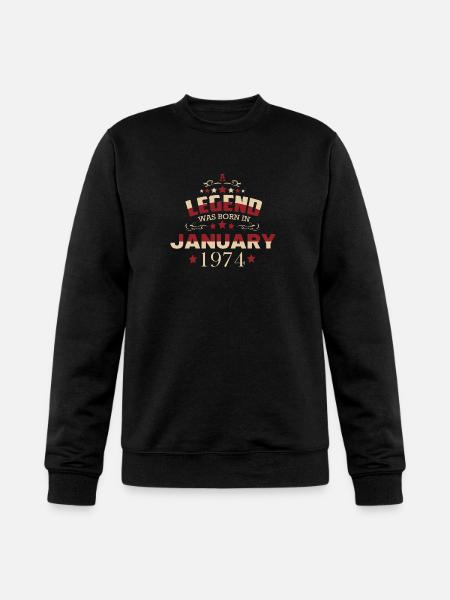 January 1974 birthday - Champion Unisex Powerblend Sweatshirt - black