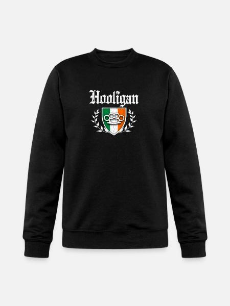 Irish Hooligan Crest vintage distressed look - Champion Unisex Powerblend Sweatshirt  - black