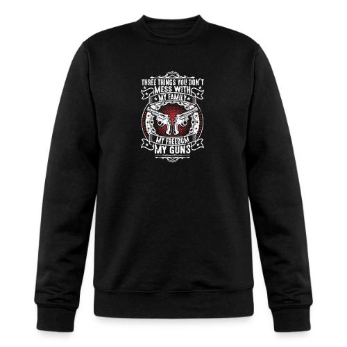 Three Things You Don't Mess with WHITE - Champion Unisex Powerblend Sweatshirt 