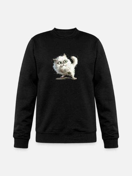 Funny Cat - Champion Unisex Powerblend Sweatshirt - black