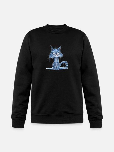 Funny Cat - Champion Unisex Powerblend Sweatshirt - black