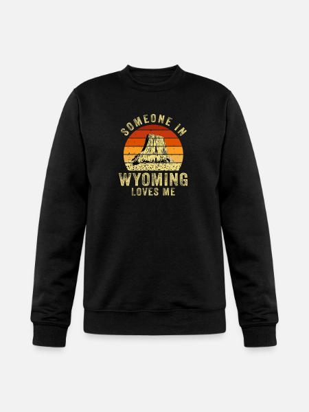 Someone In Wyoming Loves Me - Champion Unisex Powerblend Sweatshirt  - black