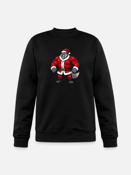 Wolf Santa Claus - Champion Unisex Powerblend Sweatshirt - black