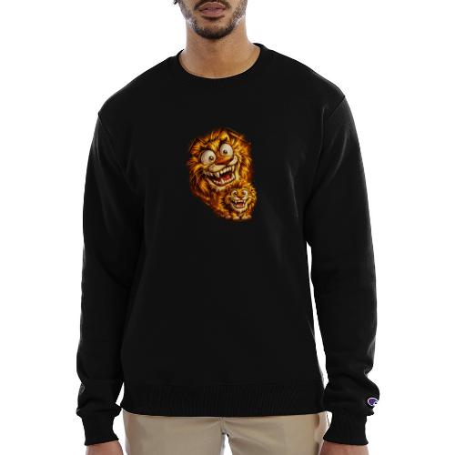 Crazy Double Lion Streetwear - Champion Unisex Powerblend Sweatshirt 
