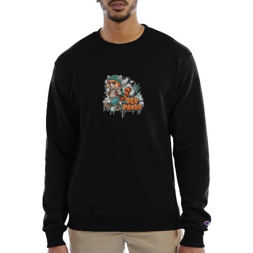 Red Panda Street Graffiti Vibes - Champion Unisex Powerblend Sweatshirt 