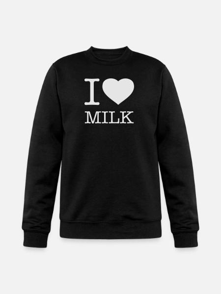 I LOVE MILK - Champion Unisex Powerblend Sweatshirt - black