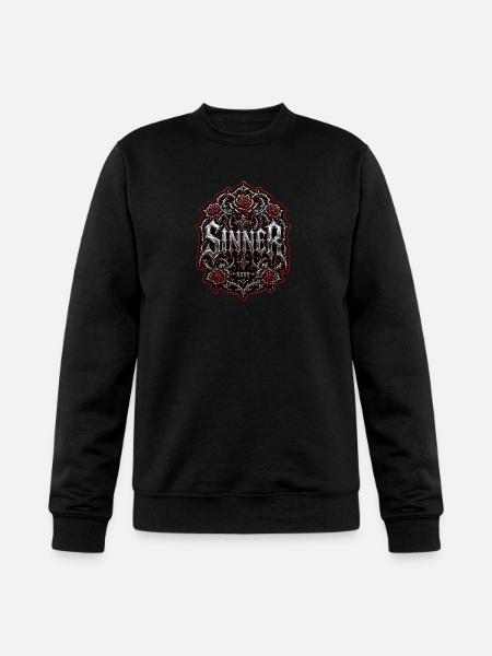 Sinner Gothic Chrome Streetwear Graphic - Champion Unisex Powerblend Sweatshirt  - black