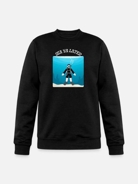 Sea_Ya_Later - Champion Unisex Powerblend Sweatshirt - black
