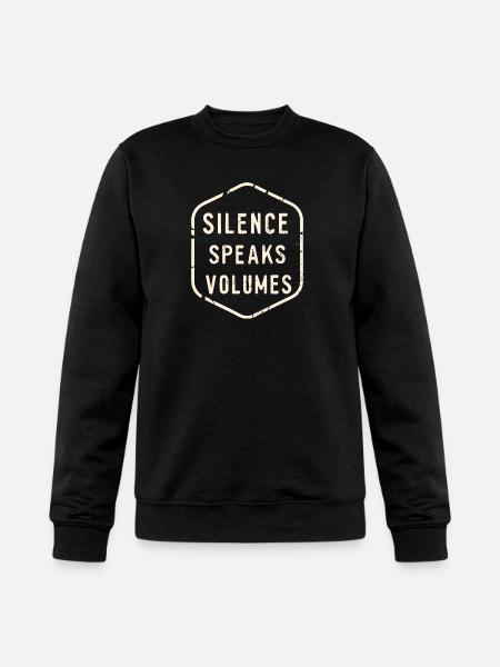 Silence Speaks Volumes - Champion Unisex Powerblend Sweatshirt  - black